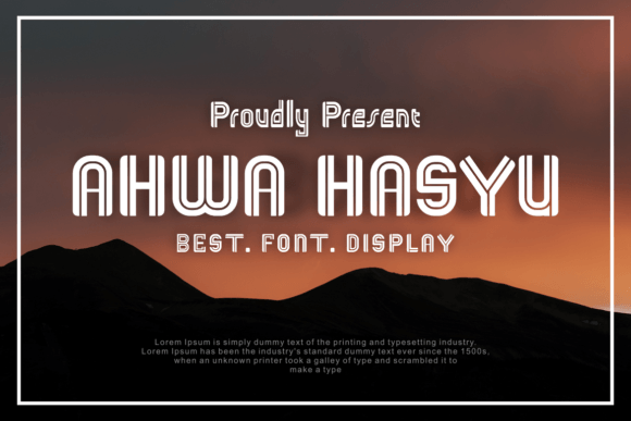 Ahwa Hasyu: A Bold, Authentic Display Font for Real Branding Work
