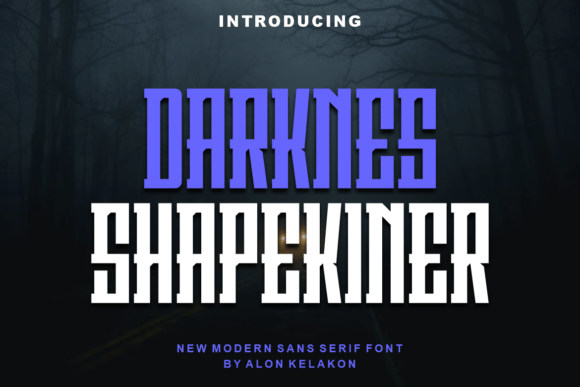 Darknes Shapekiner: A Bold Display Font That Commands Attention Online
