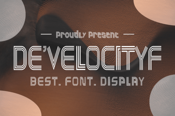 Develocityf: A Modern Display Font for Editorial Calm