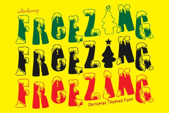 Freezing Font: A Retro Display Typeface for Memorable Branding