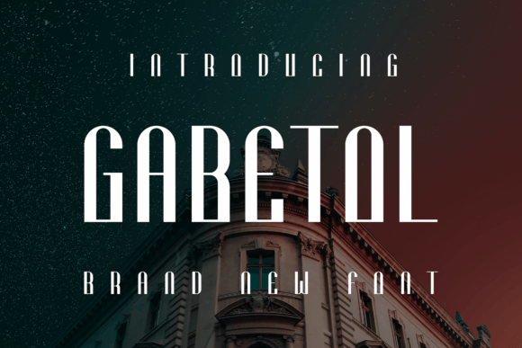 Gabetol Display Font for Handmade Labels & Printables