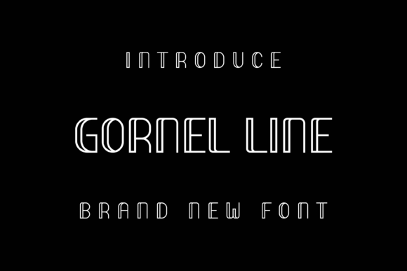 Gornel Line: A Standout Display Font for Handmade Creators