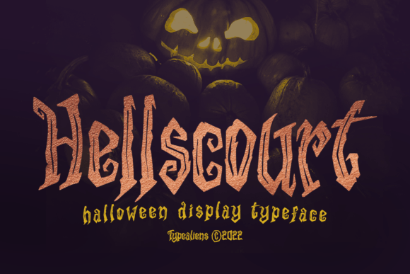 Hellscourt: A Spooky Display Font for Editorial Impact