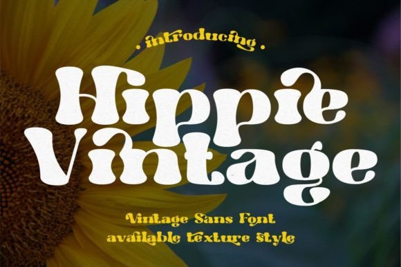 Hippie Vintage: A Groovy Display Font for Authentic Brand Identity