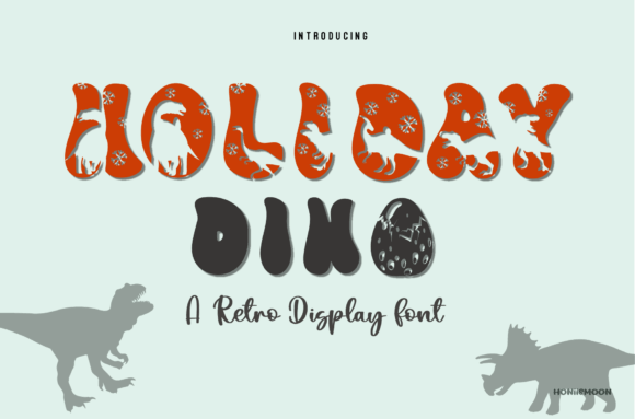 Holiday Dino: A Playful Display Font That Brings Handmade Charm to Life