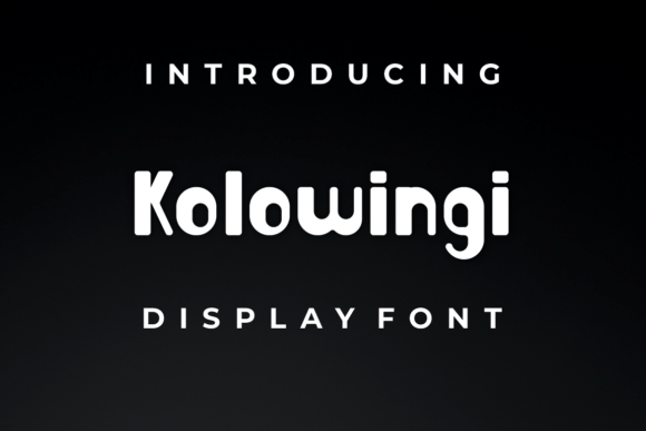 Kolowingi: A Display Font That Breathes Life Into Editorial Moments
