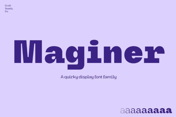 Maginer: A Display Font That Speaks with Warmth and Wit
