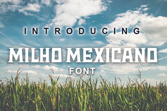 Milho Mexicano: A Sharp, Elegant Display Typeface for Digital Branding