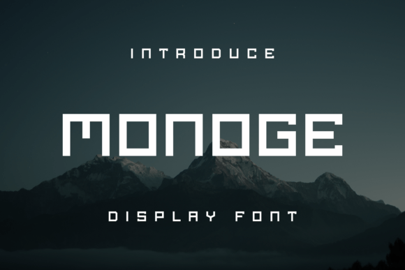 Monoge: A Distinctive Display Font for Editorial Impact
