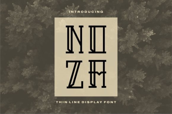 Noza: A Stylish Display Font for Handmade Labels & Printables