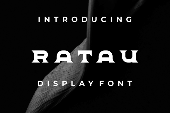 Ratau Display Font for Handmade Creators