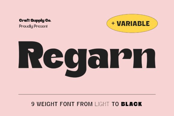 Regarn: A Modern Display Font That Stops Scrollers