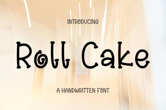 Roll Cake: A Handwritten Display Font for Editorial Charm