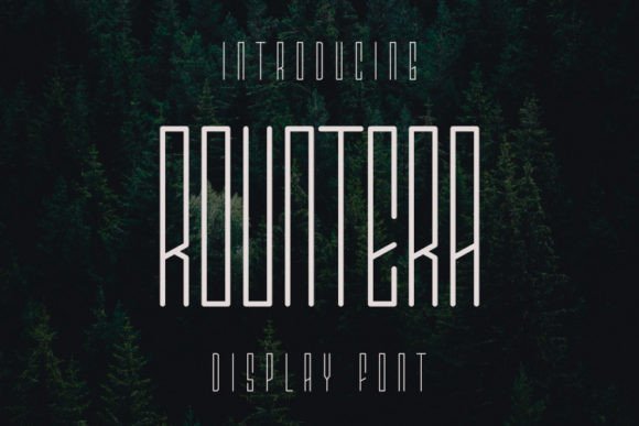 Rountera: A Display Font That Earns Its Space