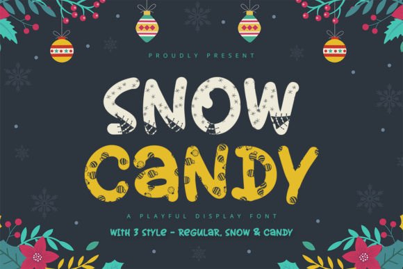 Snow Candy: A Playful Display Font for Editorial Charm