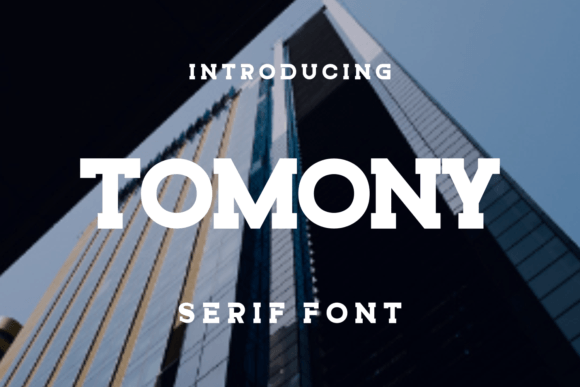 Tomony: A Modern Display Font for Digital Design