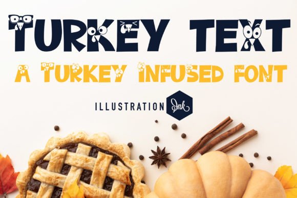 Turkey Text: A Warm, Playful Display Font for Autumn Branding