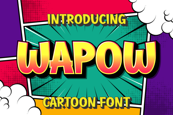 Wapow: A Bold Cartoon Display Font for Branding That Stands Out
