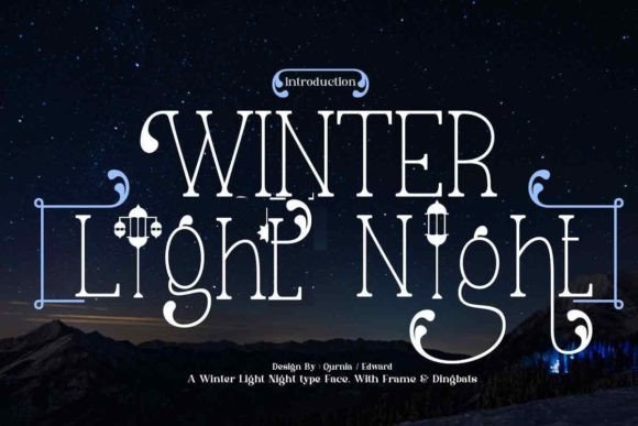 Winter Light Night: A Display Font That Elevates Your Brand