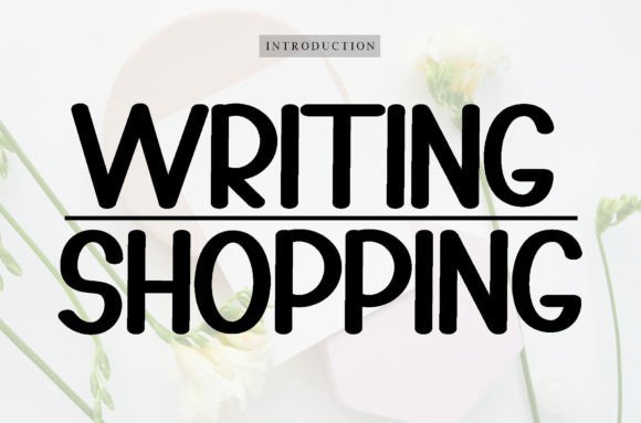 Writing Shooping: A Clean Handwritten Font for Crafters & Sellers